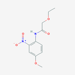 molecular formula C11H14N2O5 B4093503 2-ethoxy-N-(4-methoxy-2-nitrophenyl)acetamide 