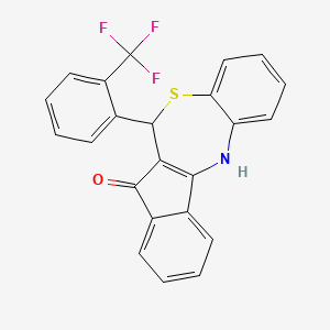 6-[2-(Trifluoromethyl)phenyl]-6H-indeno[2,1-C][1,5]benzothiazepin-7-OL