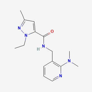 N-{[2-(dimethylamino)-3-pyridinyl]methyl}-1-ethyl-3-methyl-1H-pyrazole-5-carboxamide