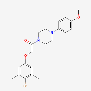 1-[(4-bromo-3,5-dimethylphenoxy)acetyl]-4-(4-methoxyphenyl)piperazine