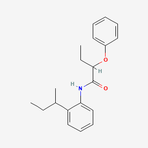 molecular formula C20H25NO2 B4093690 N-[2-(butan-2-yl)phenyl]-2-phenoxybutanamide 