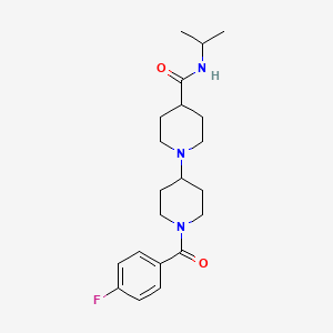 molecular formula C21H30FN3O2 B4093701 1'-(4-fluorobenzoyl)-N-isopropyl-1,4'-bipiperidine-4-carboxamide 