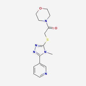 4-({[4-methyl-5-(3-pyridinyl)-4H-1,2,4-triazol-3-yl]thio}acetyl)morpholine