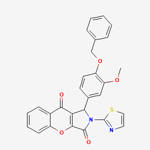 1-[4-(benzyloxy)-3-methoxyphenyl]-2-(1,3-thiazol-2-yl)-1,2-dihydrochromeno[2,3-c]pyrrole-3,9-dione