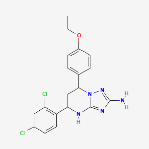 5-(2,4-dichlorophenyl)-7-(4-ethoxyphenyl)-4,5,6,7-tetrahydro[1,2,4]triazolo[1,5-a]pyrimidin-2-amine