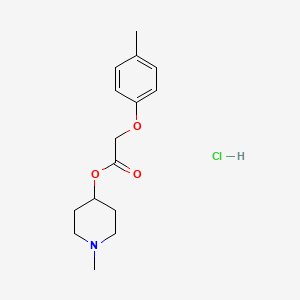 molecular formula C15H22ClNO3 B4093788 1-methyl-4-piperidinyl (4-methylphenoxy)acetate hydrochloride 