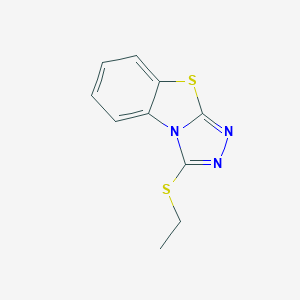 molecular formula C10H9N3S2 B409380 3-(Ethylsulfanyl)[1,2,4]triazolo[3,4-b][1,3]benzothiazole CAS No. 40527-69-3