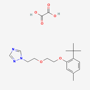 1-[2-[2-(2-Tert-butyl-5-methylphenoxy)ethoxy]ethyl]-1,2,4-triazole;oxalic acid