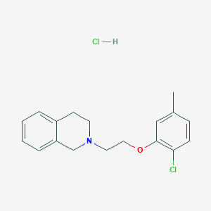 molecular formula C18H21Cl2NO B4093809 2-[2-(2-chloro-5-methylphenoxy)ethyl]-1,2,3,4-tetrahydroisoquinoline hydrochloride 