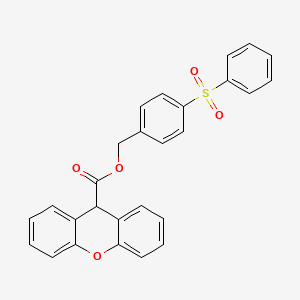 4-(phenylsulfonyl)benzyl 9H-xanthene-9-carboxylate