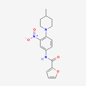 N-[4-(4-methylpiperidin-1-yl)-3-nitrophenyl]furan-2-carboxamide