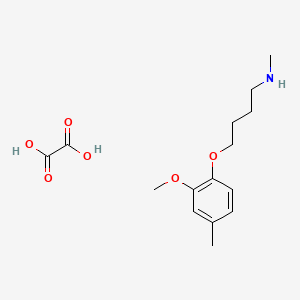 molecular formula C15H23NO6 B4093876 4-(2-methoxy-4-methylphenoxy)-N-methylbutan-1-amine;oxalic acid 