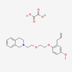 molecular formula C25H31NO7 B4093889 2-{2-[2-(2-allyl-4-methoxyphenoxy)ethoxy]ethyl}-1,2,3,4-tetrahydroisoquinoline oxalate 