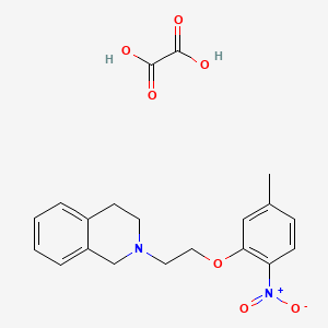 molecular formula C20H22N2O7 B4093893 2-[2-(5-methyl-2-nitrophenoxy)ethyl]-1,2,3,4-tetrahydroisoquinoline oxalate 