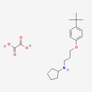 molecular formula C20H31NO5 B4093911 N-[3-(4-tert-butylphenoxy)propyl]cyclopentanamine oxalate 