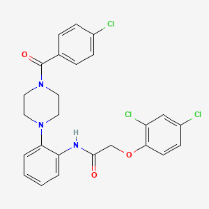 N-{2-[4-(4-chlorobenzoyl)-1-piperazinyl]phenyl}-2-(2,4-dichlorophenoxy)acetamide