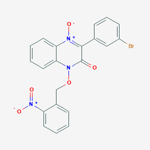 3-(3-bromophenyl)-1-[(2-nitrobenzyl)oxy]-2(1H)-quinoxalinone 4-oxide