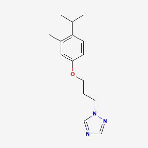 1-[3-(3-Methyl-4-propan-2-ylphenoxy)propyl]-1,2,4-triazole