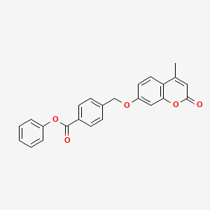 phenyl 4-{[(4-methyl-2-oxo-2H-chromen-7-yl)oxy]methyl}benzoate