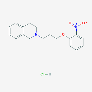 molecular formula C18H21ClN2O3 B4094050 2-[3-(2-nitrophenoxy)propyl]-1,2,3,4-tetrahydroisoquinoline hydrochloride 