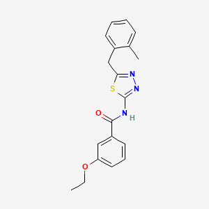 3-ethoxy-N-[5-[(2-methylphenyl)methyl]-1,3,4-thiadiazol-2-yl]benzamide