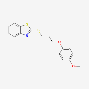 2-[3-(4-Methoxyphenoxy)propylsulfanyl]-1,3-benzothiazole