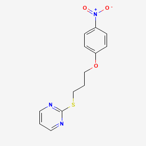 2-[3-(4-Nitrophenoxy)propylsulfanyl]pyrimidine