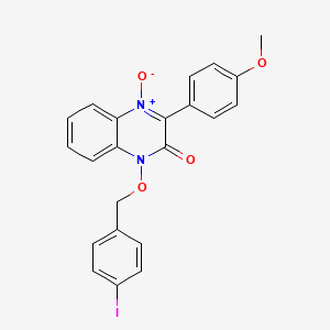 1-[(4-iodobenzyl)oxy]-3-(4-methoxyphenyl)-2(1H)-quinoxalinone 4-oxide