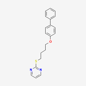 2-[4-(4-Phenylphenoxy)butylsulfanyl]pyrimidine