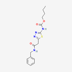 molecular formula C16H20N4O3S B4094170 butyl {5-[2-(benzylamino)-2-oxoethyl]-1,3,4-thiadiazol-2-yl}carbamate 