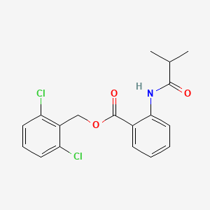 molecular formula C18H17Cl2NO3 B4094172 2,6-dichlorobenzyl 2-(isobutyrylamino)benzoate 