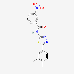 N-[5-(3,4-dimethylphenyl)-1,3,4-thiadiazol-2-yl]-3-nitrobenzamide