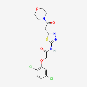 2-(2,5-dichlorophenoxy)-N-{5-[2-(4-morpholinyl)-2-oxoethyl]-1,3,4-thiadiazol-2-yl}acetamide