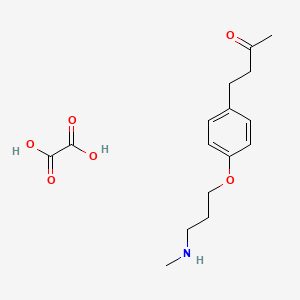 molecular formula C16H23NO6 B4094301 4-[4-[3-(Methylamino)propoxy]phenyl]butan-2-one;oxalic acid 