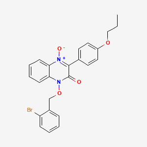 1-[(2-bromobenzyl)oxy]-3-(4-propoxyphenyl)-2(1H)-quinoxalinone 4-oxide