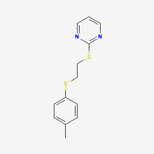 2-({2-[(4-methylphenyl)thio]ethyl}thio)pyrimidine