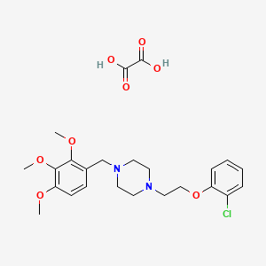 1-[2-(2-Chlorophenoxy)ethyl]-4-[(2,3,4-trimethoxyphenyl)methyl]piperazine;oxalic acid