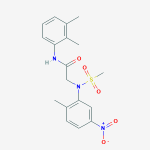 N~1~-(2,3-dimethylphenyl)-N~2~-(2-methyl-5-nitrophenyl)-N~2~-(methylsulfonyl)glycinamide