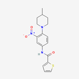 N-[4-(4-methylpiperidin-1-yl)-3-nitrophenyl]thiophene-2-carboxamide