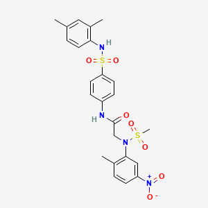 N~1~-(4-{[(2,4-dimethylphenyl)amino]sulfonyl}phenyl)-N~2~-(2-methyl-5-nitrophenyl)-N~2~-(methylsulfonyl)glycinamide