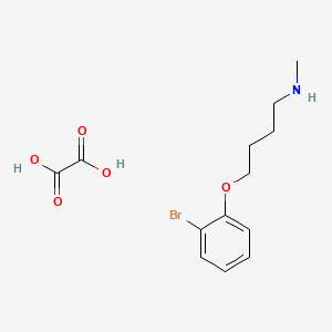 molecular formula C13H18BrNO5 B4094537 4-(2-bromophenoxy)-N-methylbutan-1-amine;oxalic acid 