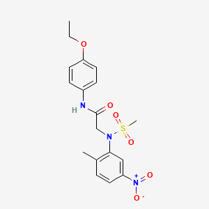 N~1~-(4-ethoxyphenyl)-N~2~-(2-methyl-5-nitrophenyl)-N~2~-(methylsulfonyl)glycinamide