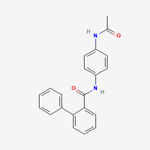 molecular formula C21H18N2O2 B4094588 N-(4-acetamidophenyl)-2-phenylbenzamide 