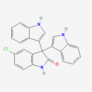 molecular formula C24H16ClN3O B4094640 5'-chloro-1H,1''H-3,3':3',3''-terindol-2'(1'H)-one 