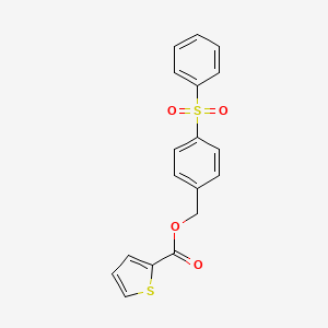 4-(phenylsulfonyl)benzyl 2-thiophenecarboxylate