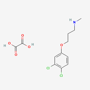 3-(3,4-dichlorophenoxy)-N-methylpropan-1-amine;oxalic acid