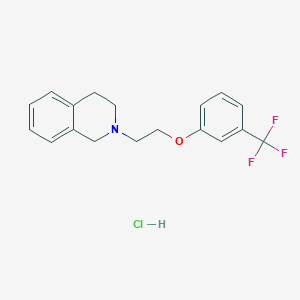 2-[2-[3-(trifluoromethyl)phenoxy]ethyl]-3,4-dihydro-1H-isoquinoline;hydrochloride