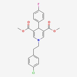 dimethyl 1-[2-(4-chlorophenyl)ethyl]-4-(4-fluorophenyl)-1,4-dihydro-3,5-pyridinedicarboxylate