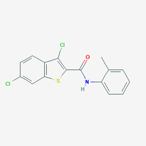 molecular formula C16H11Cl2NOS B409472 3,6-dichloro-N-(2-methylphenyl)-1-benzothiophene-2-carboxamide CAS No. 332156-49-7