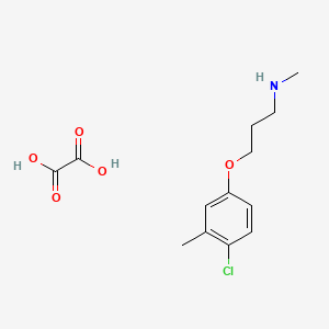 3-(4-chloro-3-methylphenoxy)-N-methylpropan-1-amine;oxalic acid